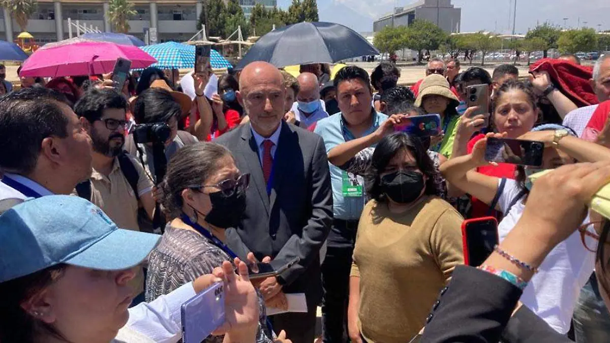 protesta en al poder judicial de puebla